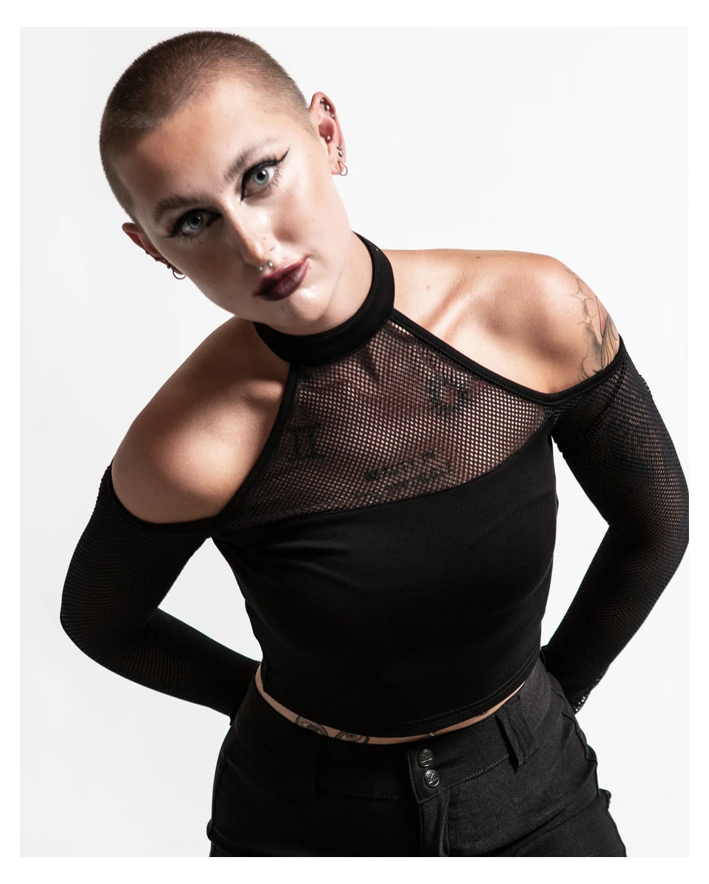 KILLSTAR Nightcall Fishnet Top