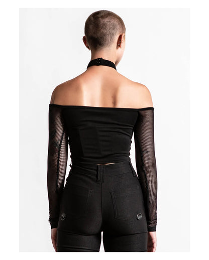 KILLSTAR Nightcall Fishnet Top