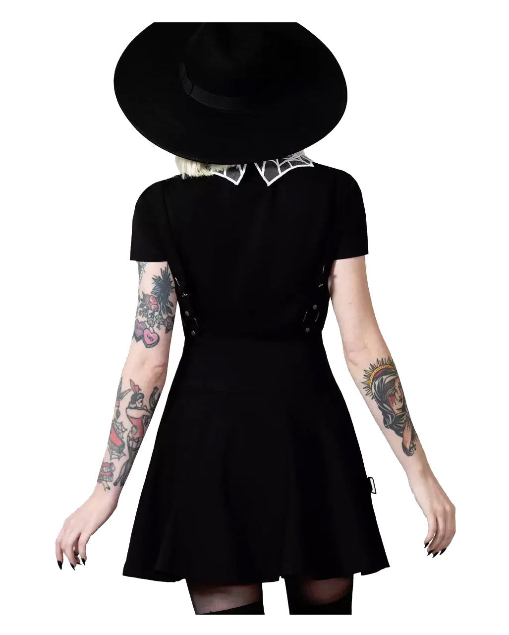 Study Hell Suspender Skirt KILLSTAR schwarz