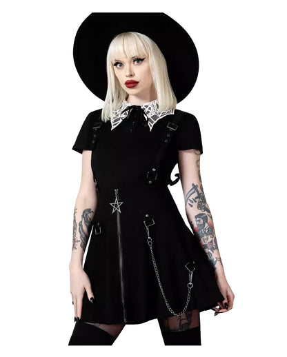Study Hell Suspender Skirt KILLSTAR schwarz