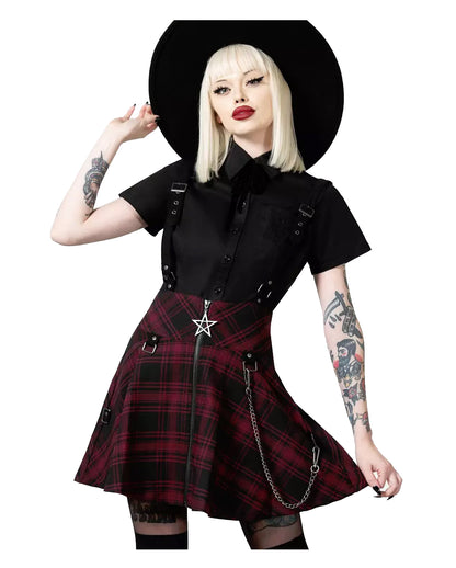 KILLTAR Study Hell Suspender Skirt Rot