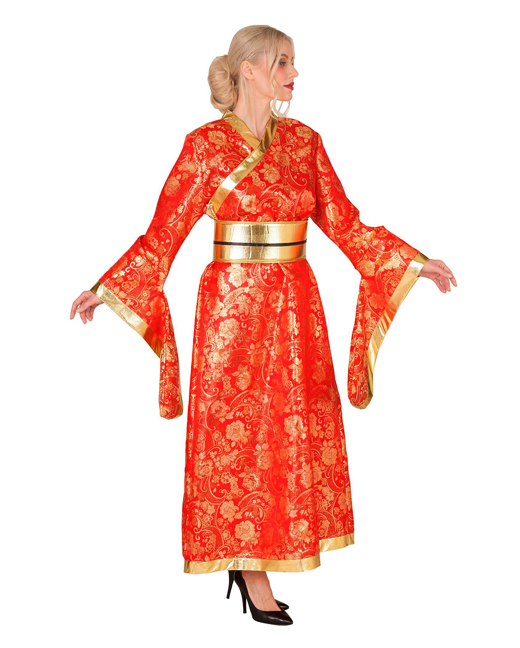 Kimono Kostüm-Kleid mit Gürtel