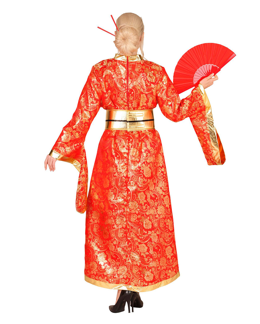 Kimono Kostüm-Kleid mit Gürtel