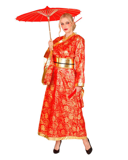 Kimono Kostüm-Kleid mit Gürtel