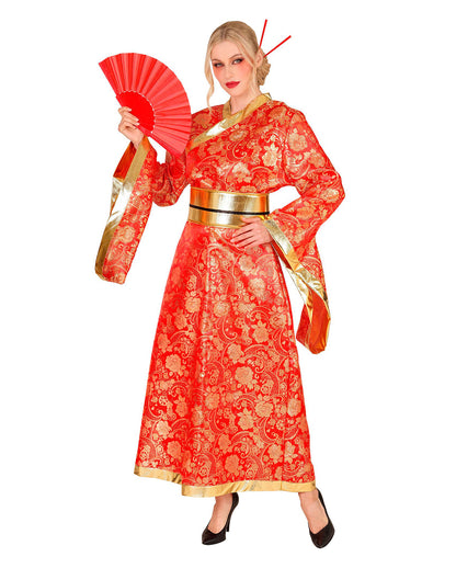 Kimono Kostüm-Kleid mit Gürtel