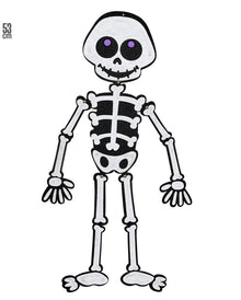 Kinderfreundliche Halloween Skelett Deko