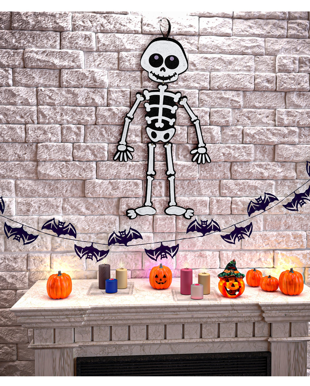 Child Friendly Halloween Skeleton Deco