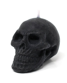 Kleine Totenkopf Kerze mit Vanille Duft 6,5cm