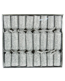 Knallbonbons Glitzereffekt Silber 8 St.