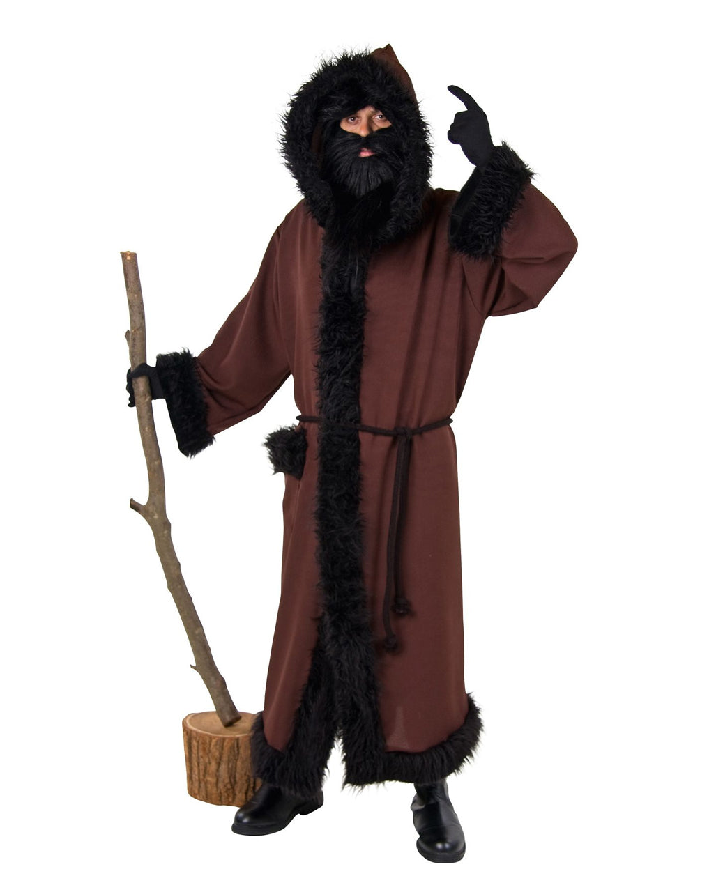 Knecht Ruprecht Mantel mit Kapuze