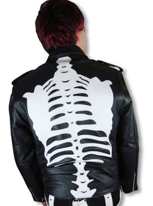 Skelett Lederjacke