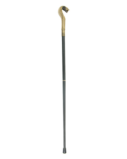 Messingfarbener Gehstock Kobra