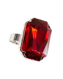 Anillo De Disfraz Con Gema Roja