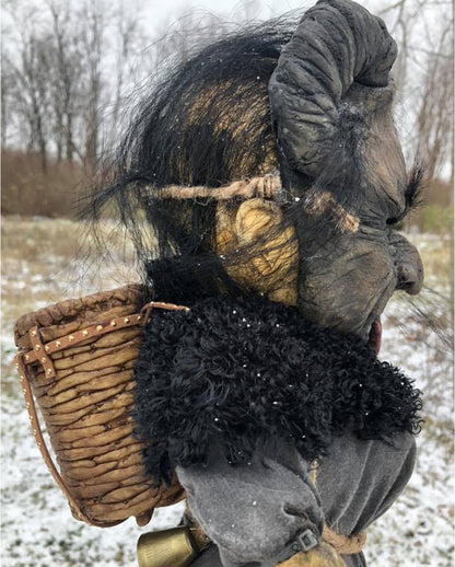 Krampus Friedhofs Puppe 50cm