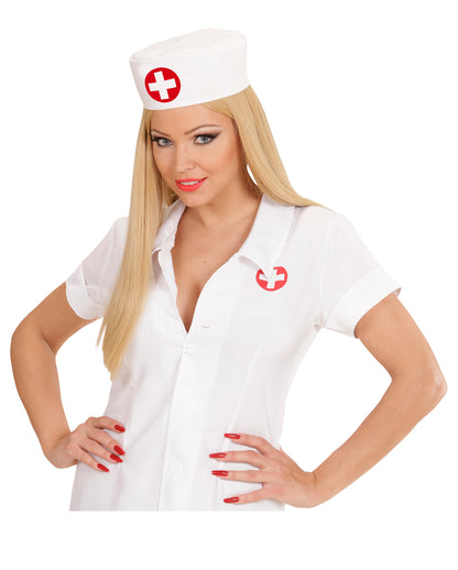 Sanitäter Arztkappe Weiß-Rot