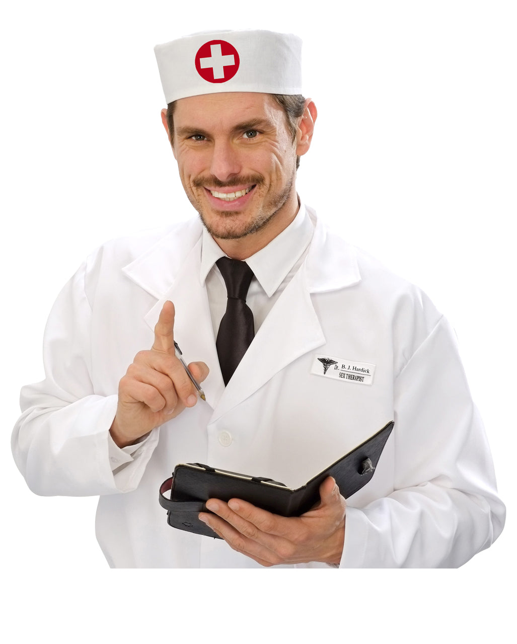 Sanitäter Arztkappe Weiß-Rot