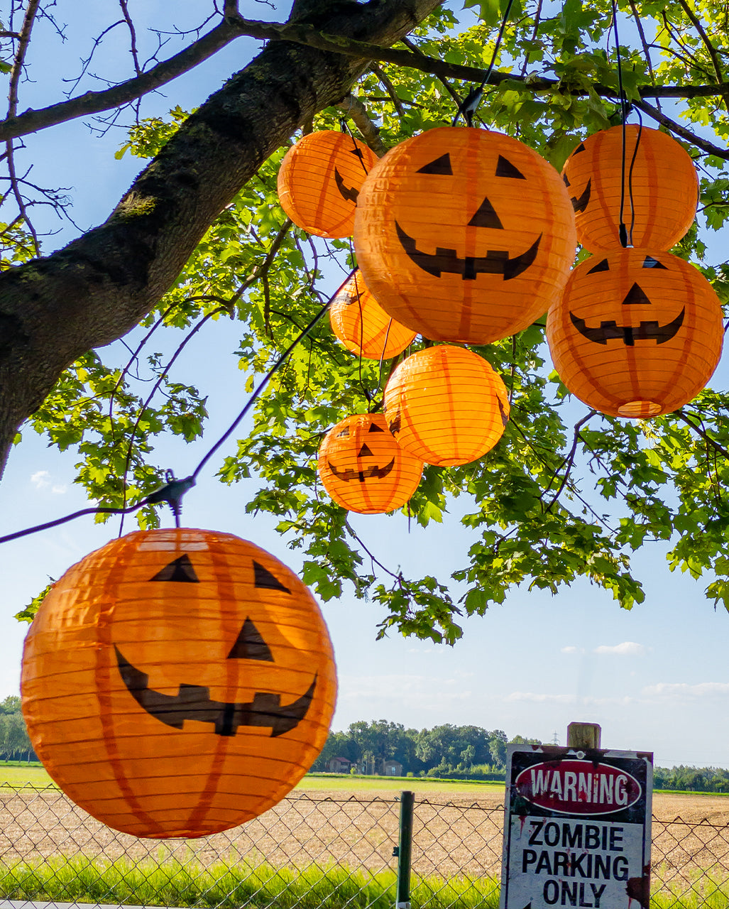 Kürbis Lampion für Innen & Außen 30cm Ø