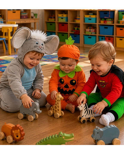 Kürbis Overall Kleinkinder Kostüm mit Mütze