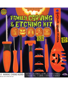 20-tlg. Halloween Kürbis Schnitz Set