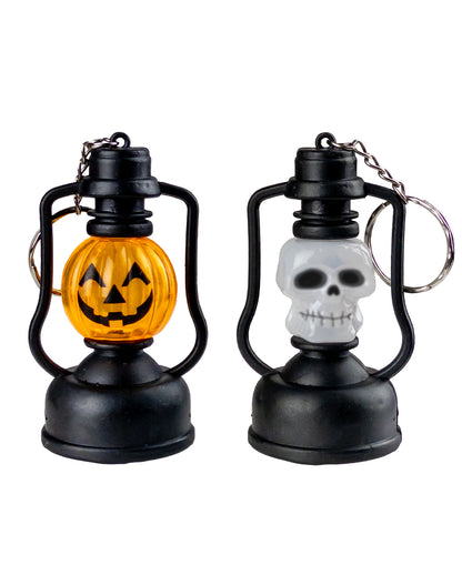 Pumpkin Skull Mini Lantern Key Ring 1 Pc.