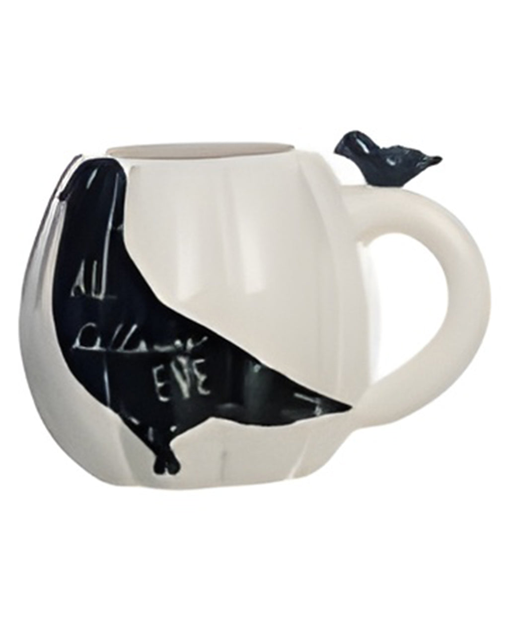 Pumpkin Cup With Black Crow