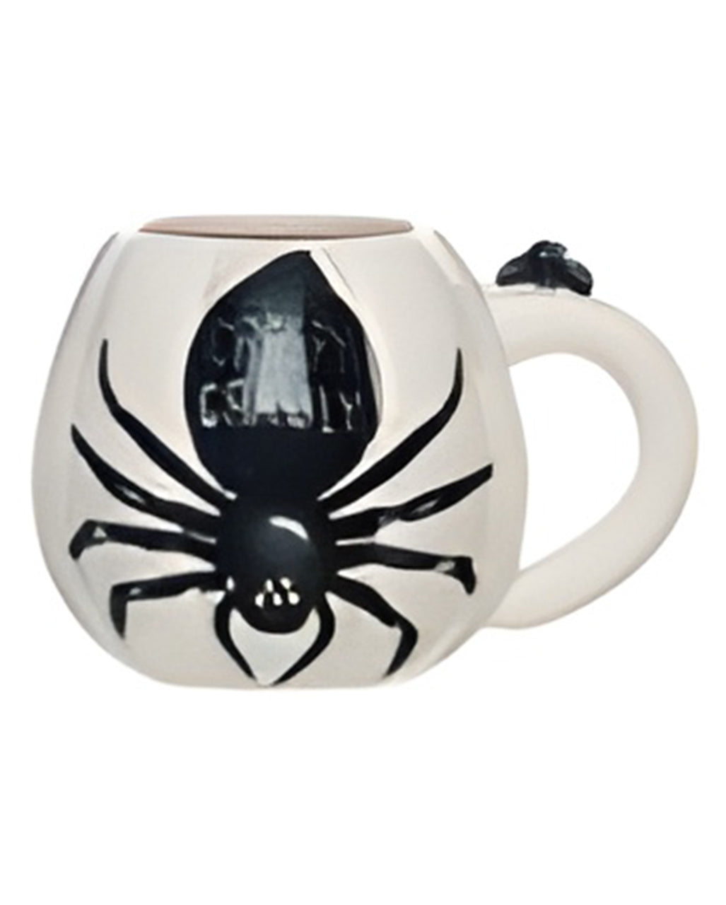 Pumpkin Cup With Black Spider