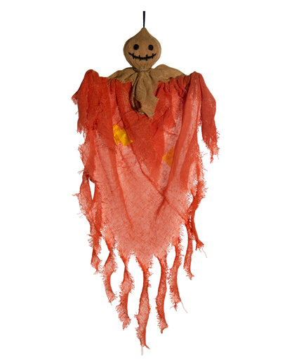 Pumpkin Ghost With Sack Mask Hanging Figure 50cm