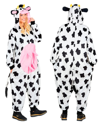 Kuh Onesie Plüschkostüm