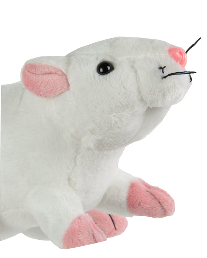 Weiße Plüschratte 19cm