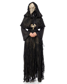 Lady Pest Doktor Damenkostüm mit Schnabelmaske