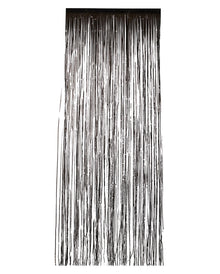 Schwarzer Lametta Vorhang