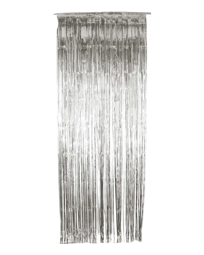 Silberner Lametta Vorhang