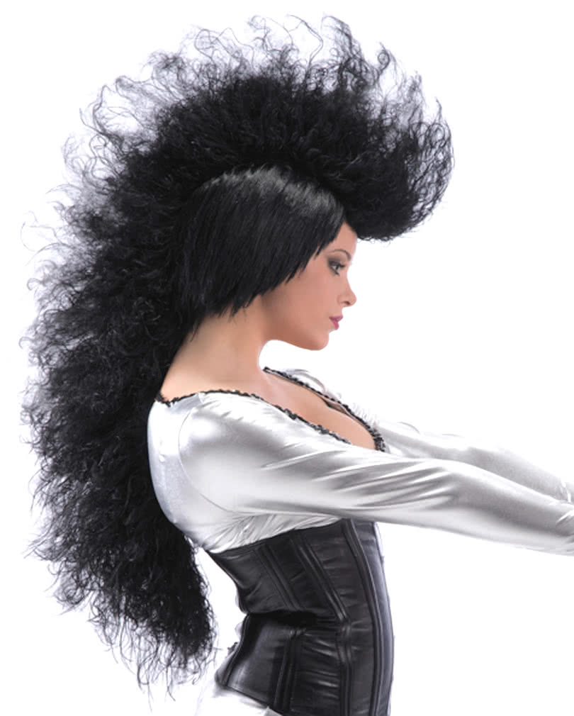 Long Punk Wig Black