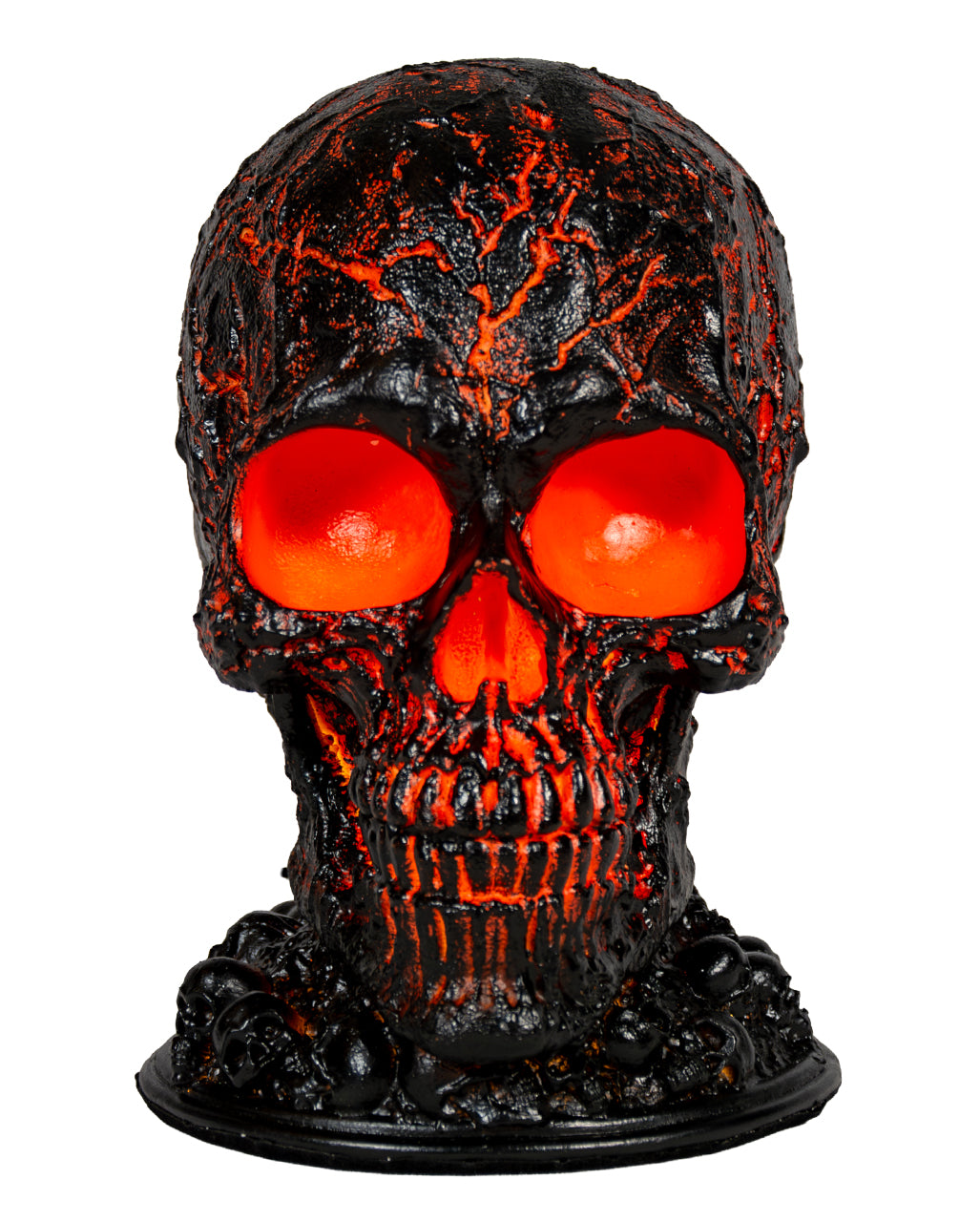 "Lava Stein" Totenkopf Lampe 20cm
