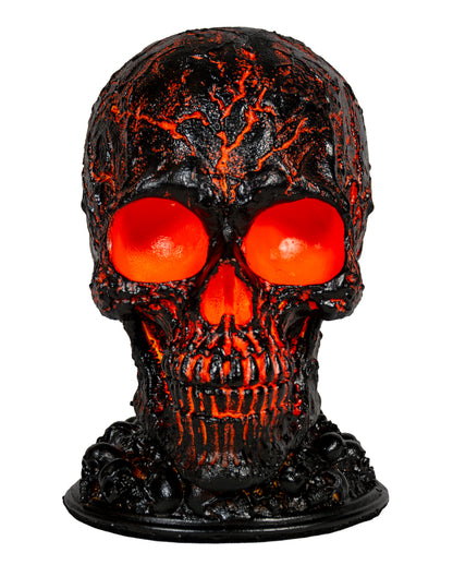 "Lava Stein" Totenkopf Lampe 20cm