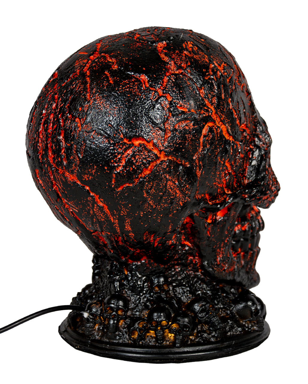 "Lava Stein" Totenkopf Lampe 20cm
