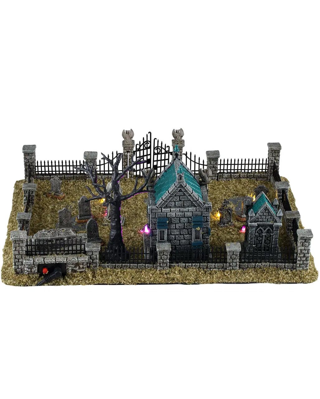 Lemax Spooky Town - Misty Crypt Graveyard Set