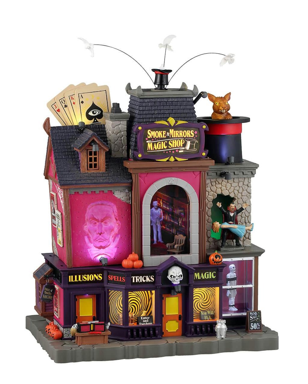 Lemax Spookstad - Magische Winkel Rook & Spiegels