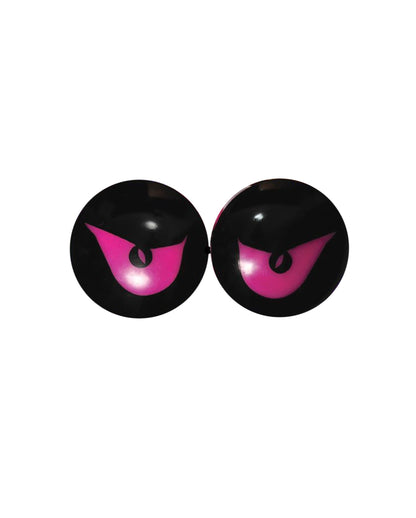 Lila Halloween Kürbis Augen leuchtend