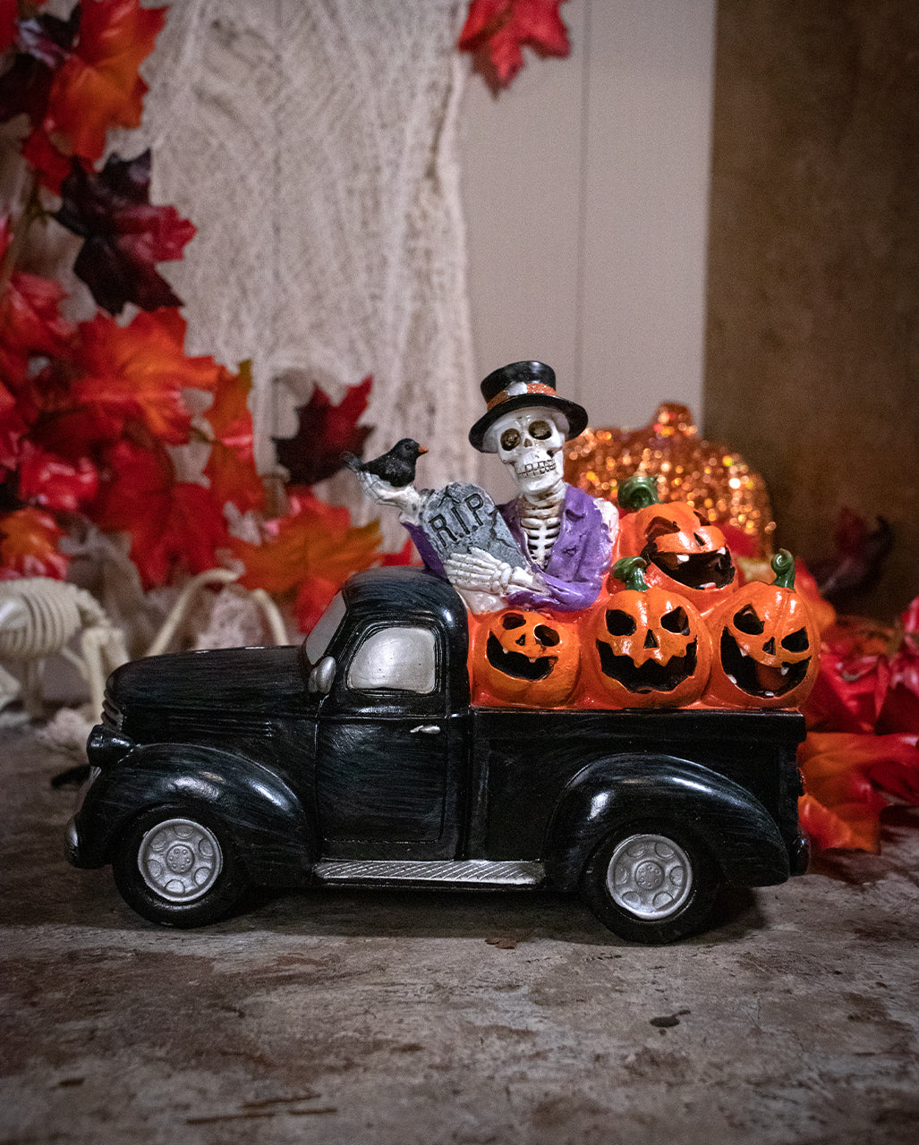 Pick Up Lumineux D'Halloween Avec Squelette 24cm