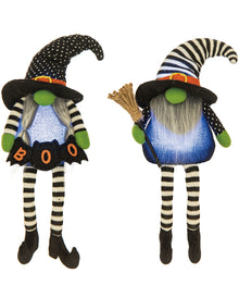 Plüsch Kantenhocker Halloween Gnom leuchtend 38cm