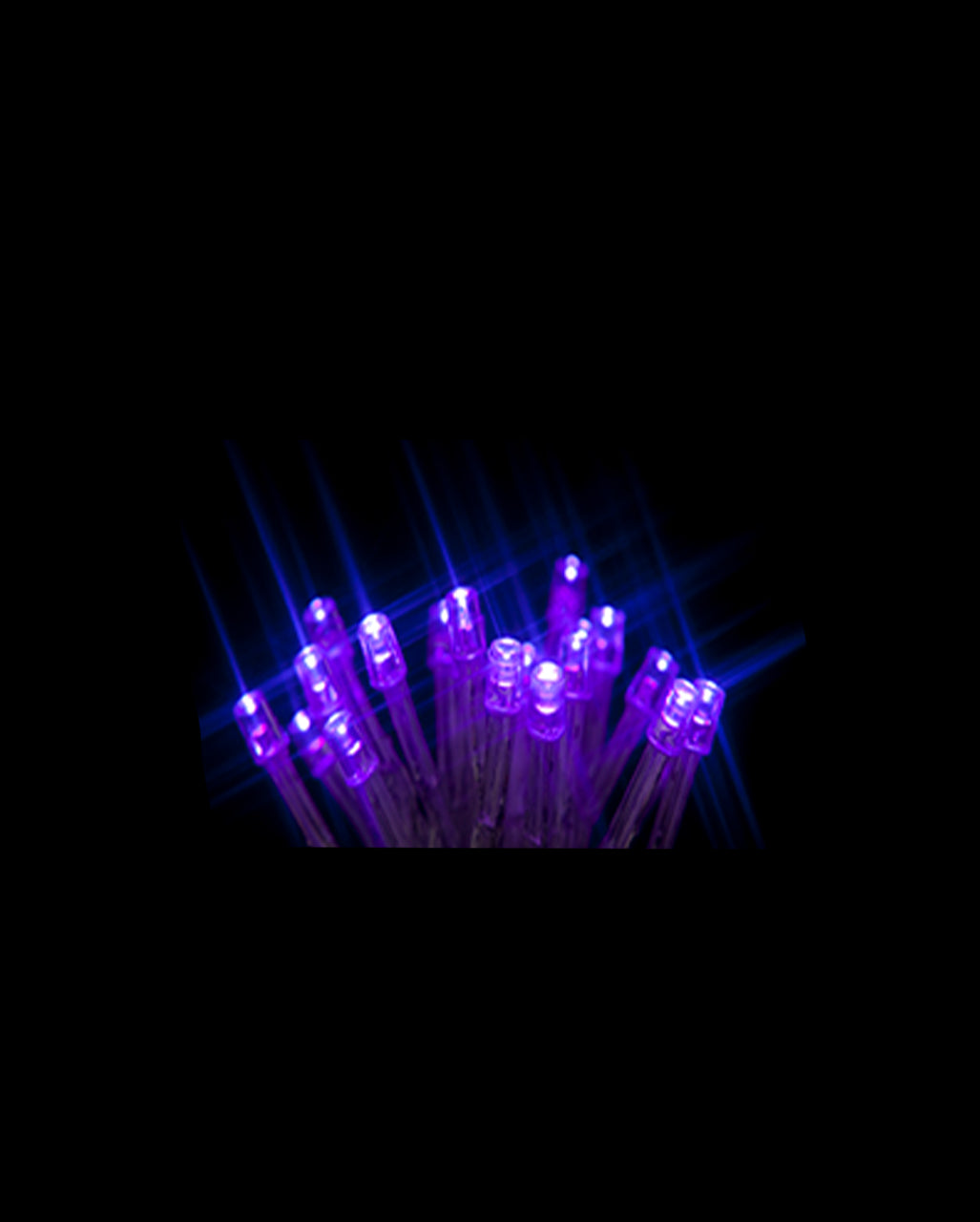 Lichterkette mit 50 LEDs Lila 5m