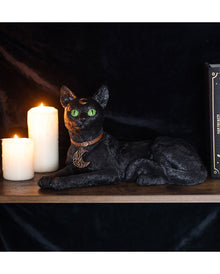 Liegende Katze mit Halbmond 30cm