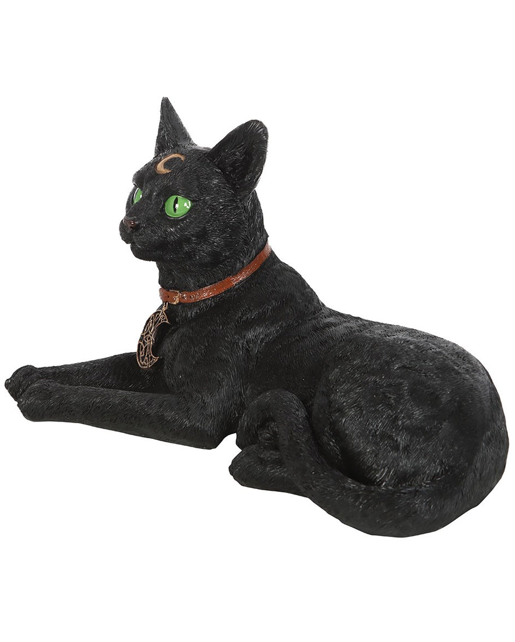 Liggende Kat Met Maansikkel 30cm