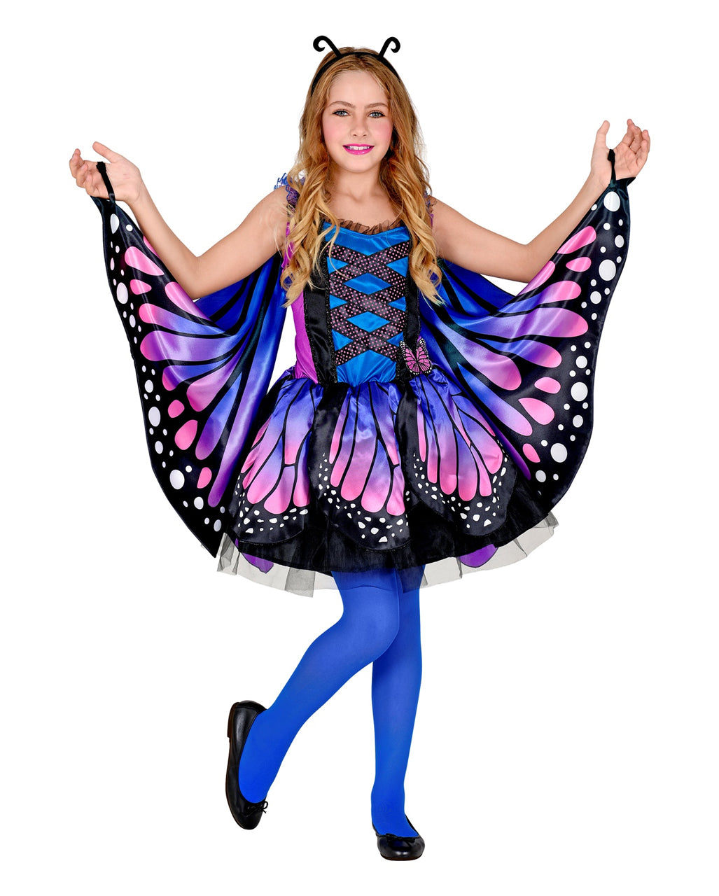 Violettes Schmetterling Kinderkostüm