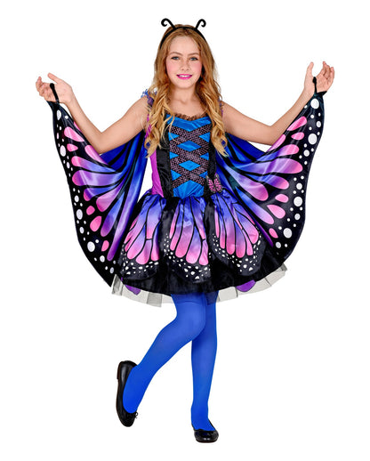 Violettes Schmetterling Kinderkostüm
