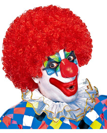 Lockige Clownperücke Rot