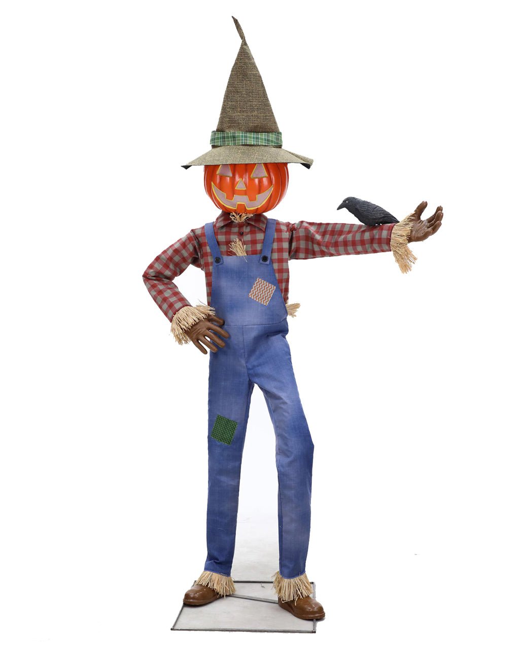 Grappige Vogelverschrikker Halloween Animatronic 180cm