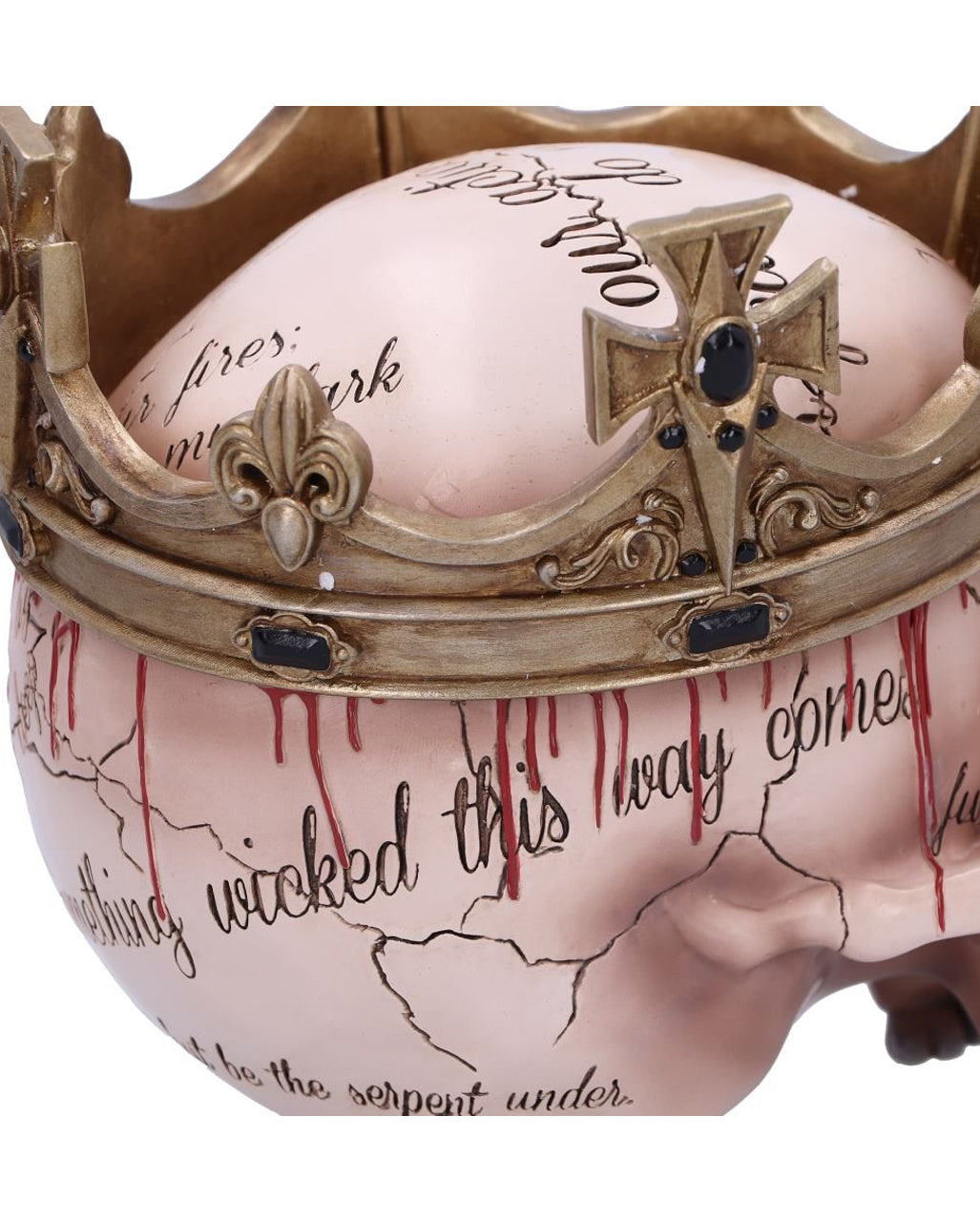 Macbeth Totenschädel mit Krone 15cm