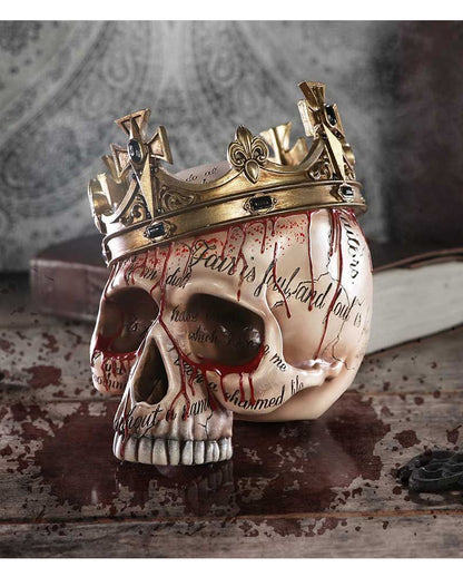 Macbeth Totenschädel mit Krone 15cm